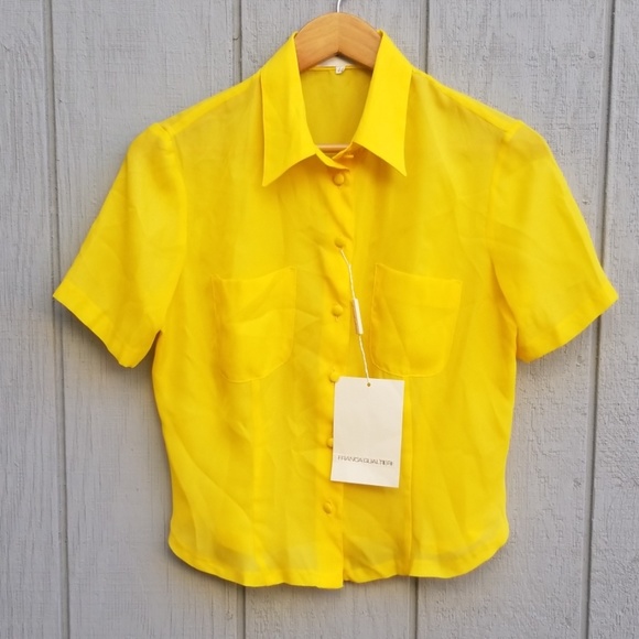 Franca Gualtieri Tops - Franca Gualtieri Yellow Blouse